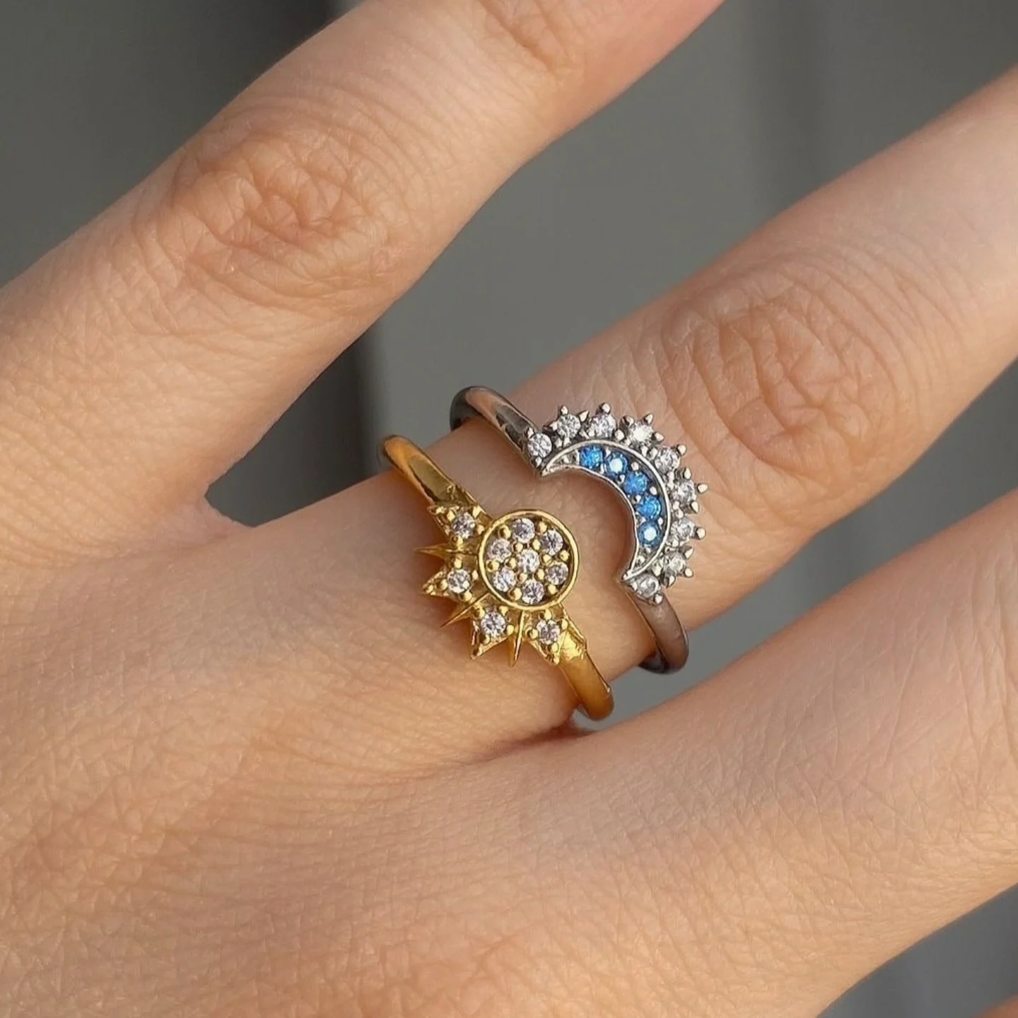 Miniatura 2 de Anillos Sol y Luna Eclipse Pareja